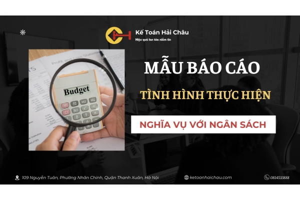 Báo Cáo Thực Hiện Nghĩa Vụ Với Nhà Nước