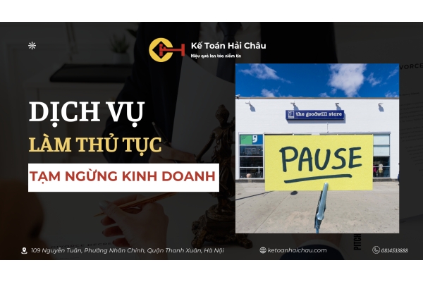 Dịch vụ làm thủ tục tạm ngừng kinh doanh